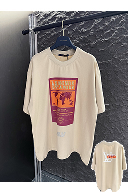 ルイヴィトンコピー 新しい地球のホットドリル半袖Tシャツ