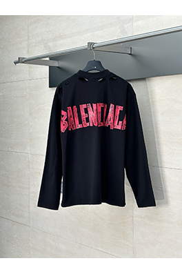 バレンシアガ 新しいマスキングテープ長袖Tシャツ