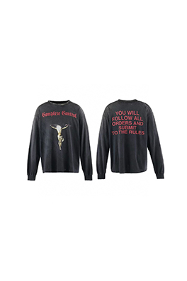 セント マイケルスーパーコピー ファッション破壊ウォッシュ長袖Tシャツ