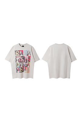 セント マイケルコピー 漫画アニメアメリカンカジュアル重い半袖Tシャツ