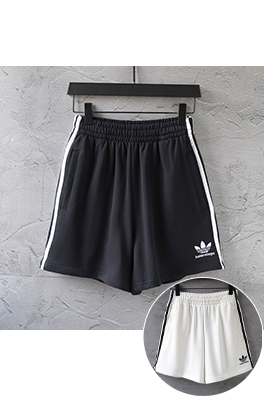 Balenciaga X Adidas 刺繍ショーツクロップドパンツビーチパンツ