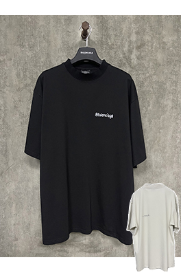 バレンシアガ ロゴプリント半袖Tシャツ