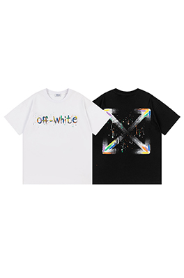 オフホワイト新しい半袖Tシャツ