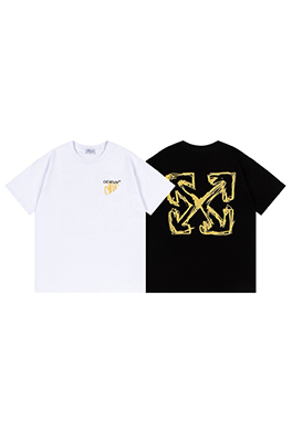 オフホワイトコピーゆったりとした半袖Tシャツ