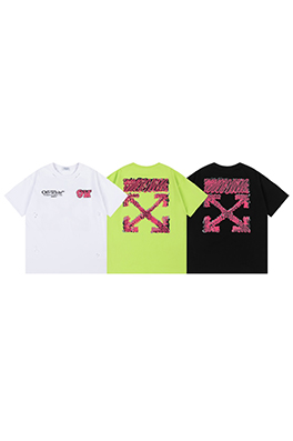 オフホワイト スタイリッシュなルーズバージョンの半袖Tシャツ