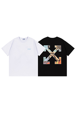 オフホワイトスーパーコピー クラシックなゆったりとした半袖Tシャツ