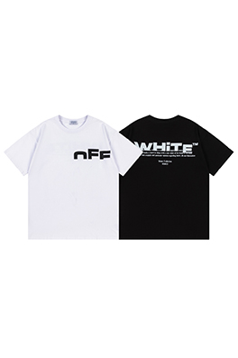 オフホワイト 新しいファッションルーズバージョンの半袖Tシャツ