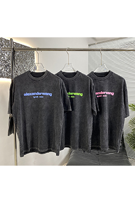 アレキサンダーワン 塩を炒めて水を洗う半袖Tシャツ