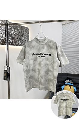 アレキサンダーワン 新しい炒め塩は古い洗水半袖Tシャツ