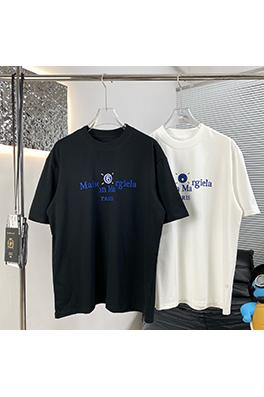 マルタンマルジェラ 新しいロゴプリント半袖Tシャツ