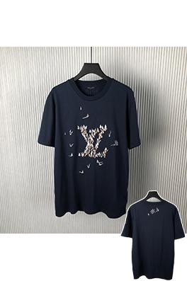 ルイヴィトン 新しい刺繍ファッション綿半袖Tシャツ