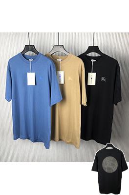 バーバリー 新しい馬術騎士バッジ綿半袖Tシャツ