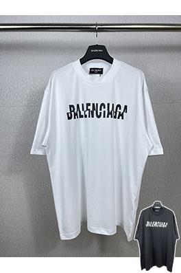 ●BALENCIAGA●スーパークラック ロゴ プリント 半袖Tシャツ 今日特価】Balenciaga バレンシアガ ロックロゴ人影プリント T
