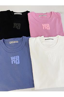 アレキサンダーワン 新しいフォームフォント半袖Tシャツ