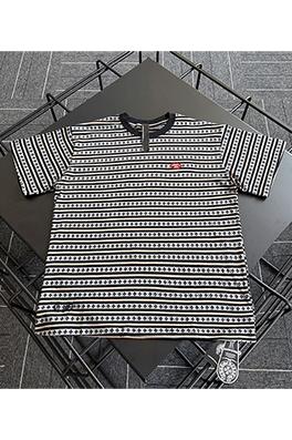 クロムハーツ ストライプサンスクリット半袖Tシャツ