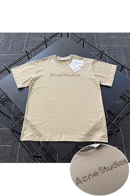 アクネストゥディオズ  新しい廃土風リベット文字半袖Tシャツ