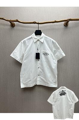 ルイヴィトン 新しい綿の半袖シャツ
