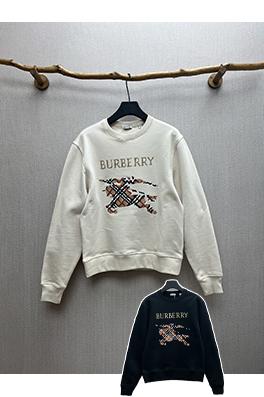 バーバリーコピー 新しいクロスステッチ乗馬騎士ロゴコットンスウェットシャツ