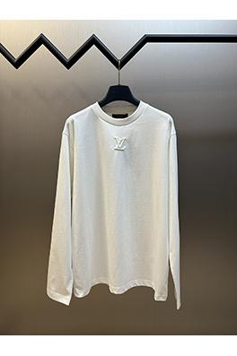 ルイヴィトンコピー 凹凸アルファベットクルーネック長袖シャツ