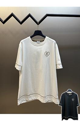 バーバリー 七夕限定ハート結びカップル半袖Tシャツ