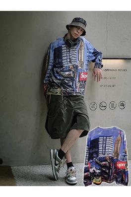 SUPREME SS25 SKYLINE SEQUIN L/S TOP 薄手で快適な長袖シャツ