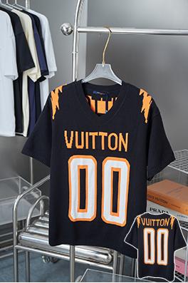 ルイヴィトンコピー 新しい Lv ニットニット刺繍文字ロゴ半袖T