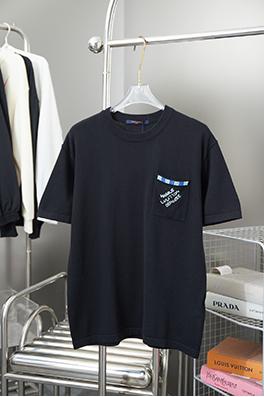 ルイヴィトンスーパーコピー 新しいポケットビーズニット半袖Tシャツ