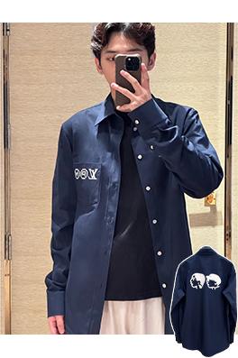 ルイヴィトン Nigo コラボポートレートプリント長袖シャツ