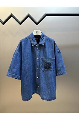 ロエベ Loewe デニム半袖シャツ