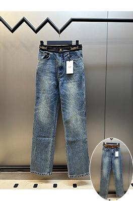 セリーヌスーパーコピー トレンディなレザーエッジジーンズ