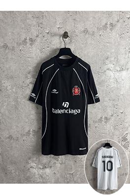 バレンシアガ サッカー10号上海限定マンチェスターユナイテッドのユニフォーム半袖Tシャツ