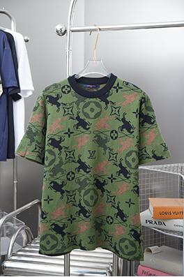 ルイヴィトン カモフラージュニット半袖Tシャツ