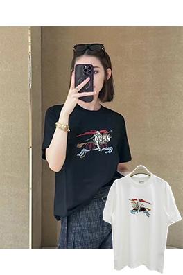 バーバリー カラフルな騎士刺繍半袖Tシャツ