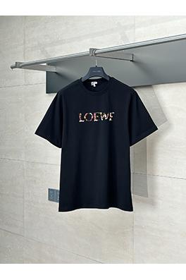 ロエベ 新しい虹の文字刺繍半袖Tシャツ