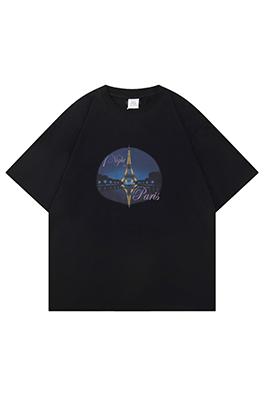 ヴェトモンスーパーコピー デジタルプリント鉄塔夜景半袖Tシャツ