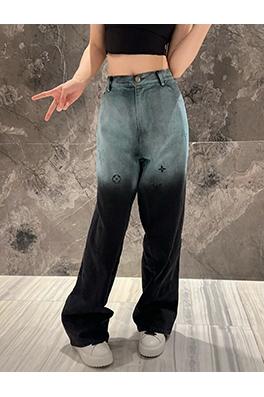 ルイヴィトン グラデーション刺繍デニムパンツ