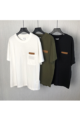 ボッテガヴェネタ 新しいコットンニット半袖Tシャツ