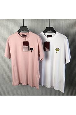 グッチコピー 新しい刺繍ニット綿半袖Tシャツ