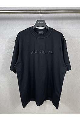 バレンシアガコピークラシック文字刺繍半袖Tシャツ