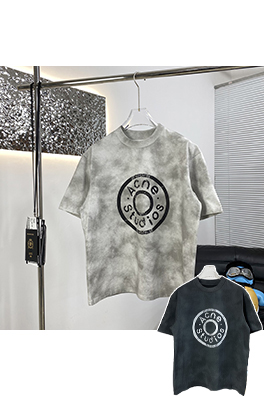 アクネストゥディオズ 新しい塩を炒めて水を洗って古い半袖Tシャツ