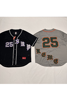 SUPREME SS25 OLD ENGLISH BASEBALL JERSEY 25ベースボールTシャツ