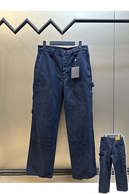 ルイヴィトン カーゴパンツ染色デニム刺繍オーバーオール
