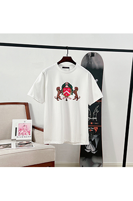 ルイヴィトンスーパーコピー 犬のロゴビーズプリント半袖Tシャツ