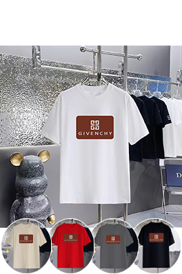 ジバンシイコピー ファッションプリントラウンド半袖Tシャツ