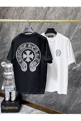 クロムハーツ レトロな高級感のある磨かれた半袖Tシャツ