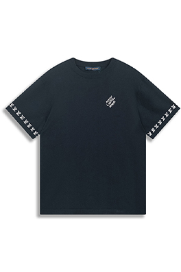 ルイヴィトン アルファベットジャカードニットコットン半袖Tシャツ