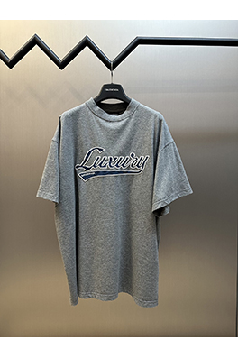 バレンシアガ ファッションアップリケアルファベット刺繍半袖Tシャツ