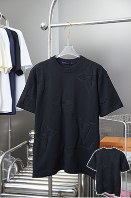 ルイヴィトンスーパーコピー 新しいレンダリング LV ニット半袖Tシャツ