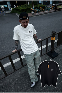 STUSSY SS25 LOOK BEYOND TEE PIGMENT DYED ダブルSサン半袖シャツ