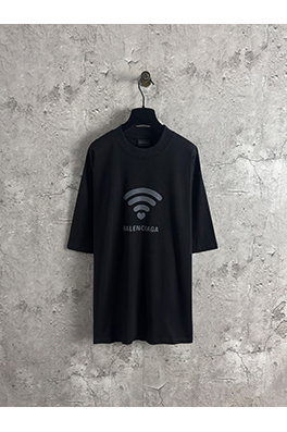 バレンシアガコピー Balenciaga wifi 520 限定植毛プリント半袖Tシャツ